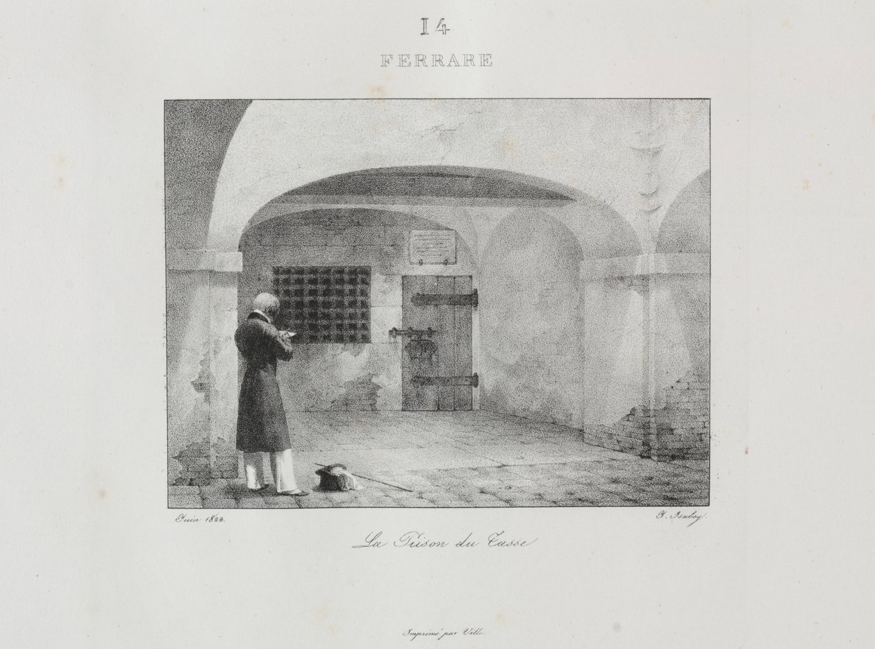 1832年，1833年前往意大利。 作者 让-巴蒂斯特·伊萨贝