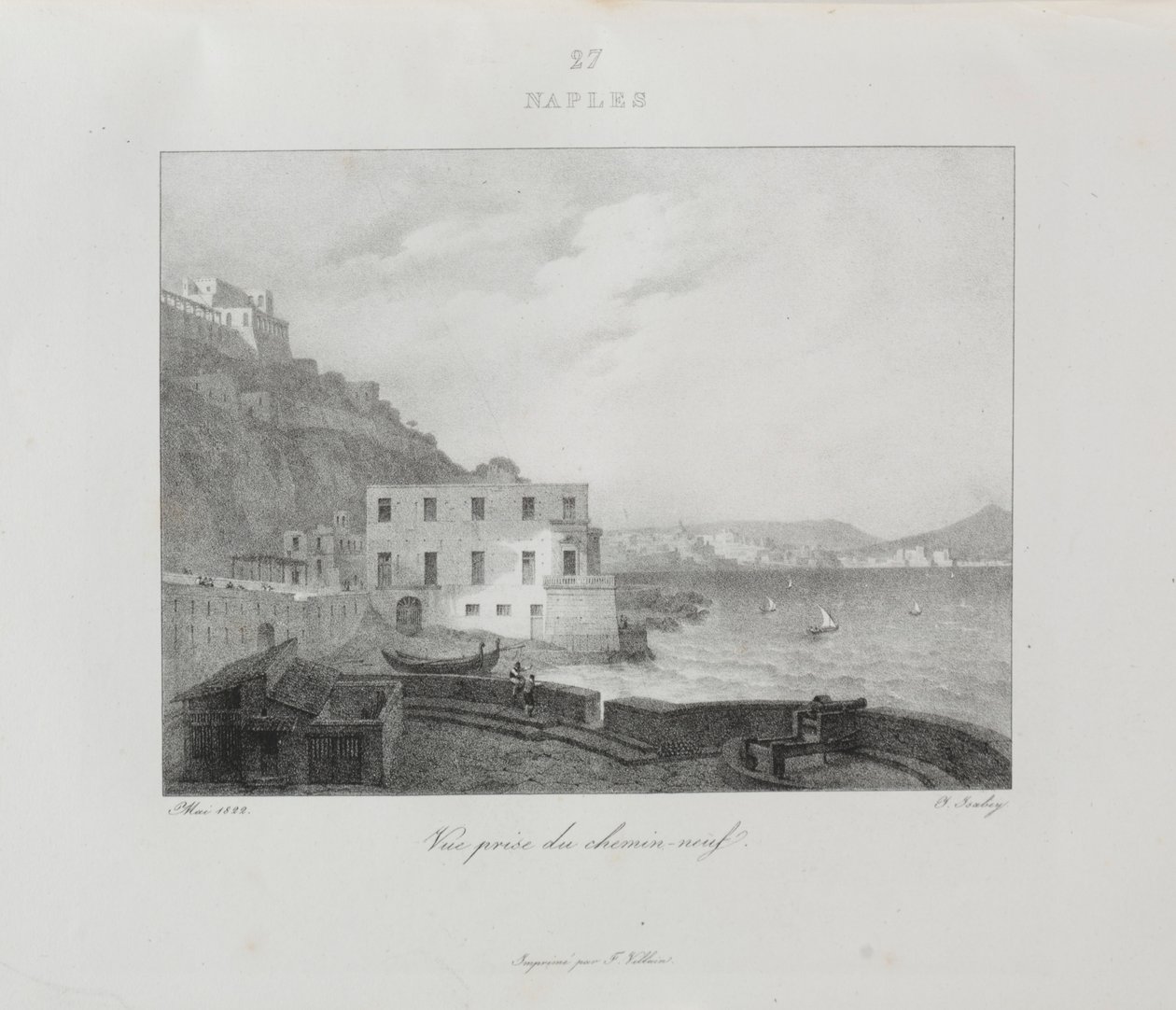 1832年，1833年前往意大利。 作者 让-巴蒂斯特·伊萨贝