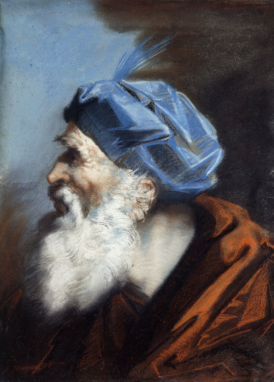 Arimethaea的约瑟夫头，向左看， 作者 让·巴蒂斯特（Jean Baptiste Jouvenet）