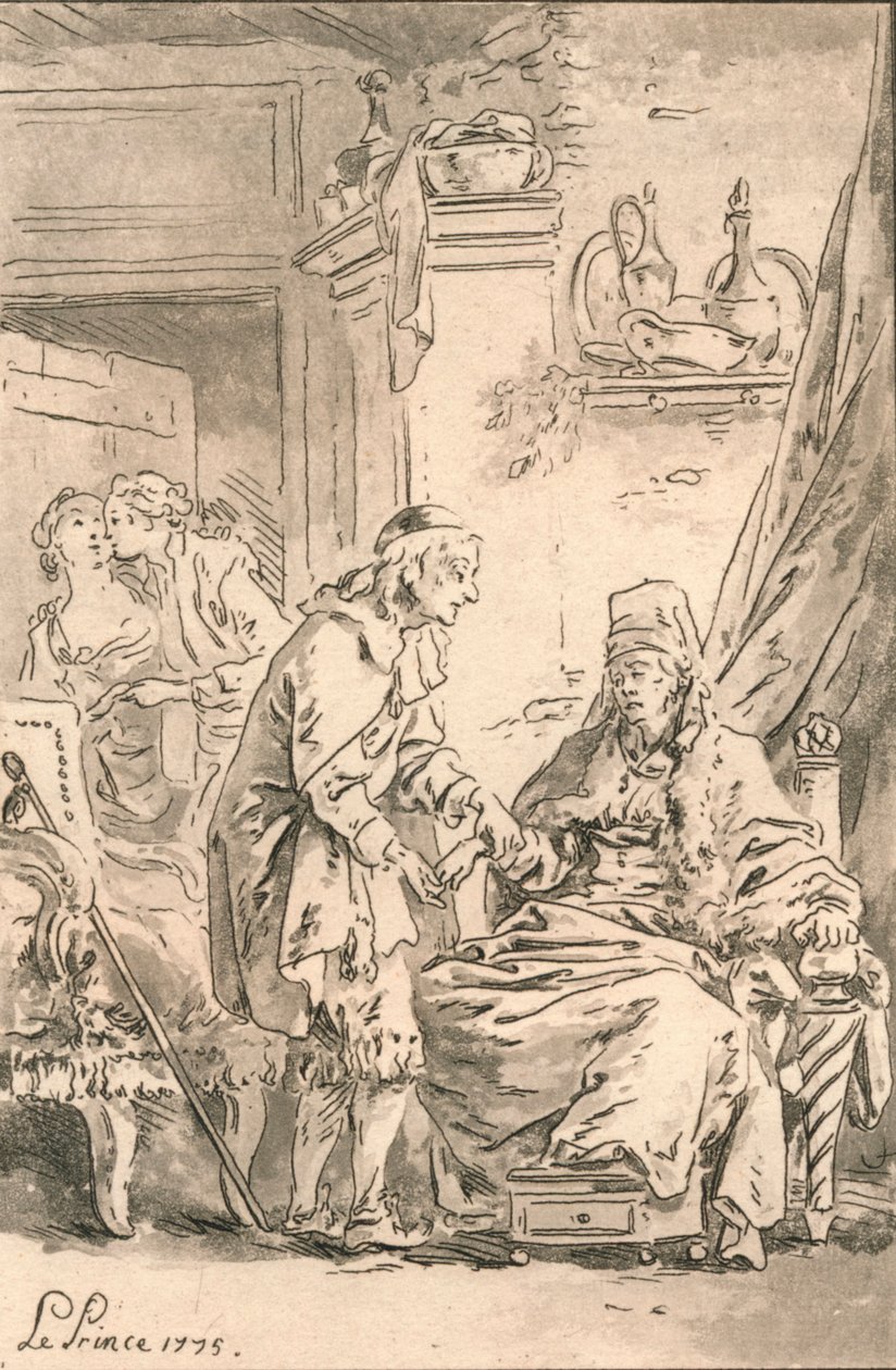 The Touch，1775年。 作者 让·巴蒂斯特·勒·普林斯