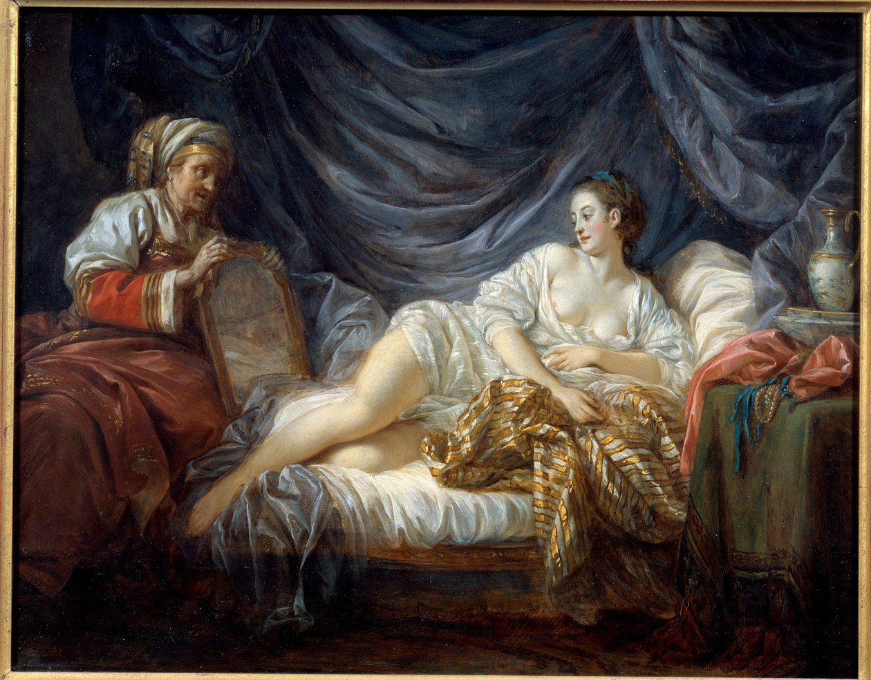 让·巴蒂斯特·勒普林斯（Jean Baptiste Leprince）（1734-1781）1772 年梅斯美术博物馆的 La Sultane 绘画 作者 让·巴蒂斯特·勒普林斯