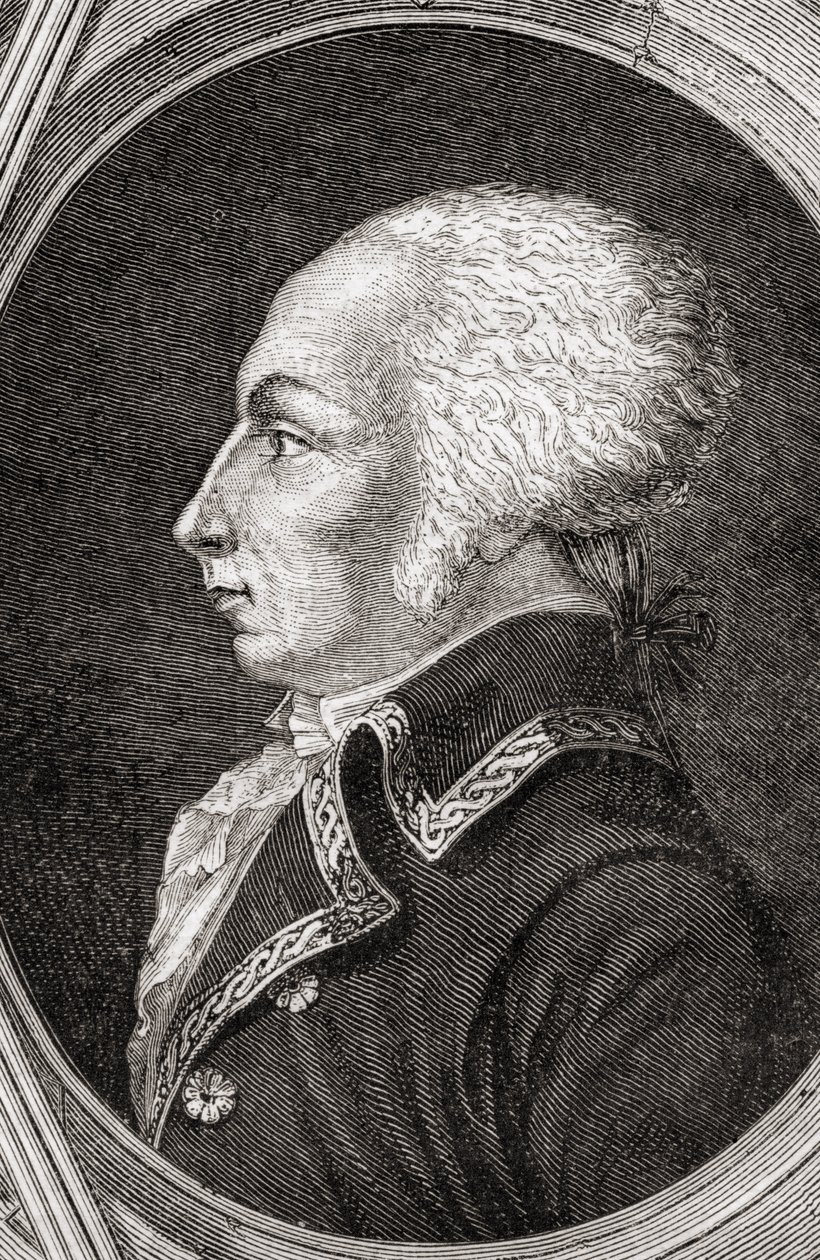 Francois Christophe Kellermann，由Pannemaker-Ligny雕刻，来自Louis Blanc的“Histoire de la Revolution Francaise”（1811-82） 作者 让·巴蒂斯特·利纳德
