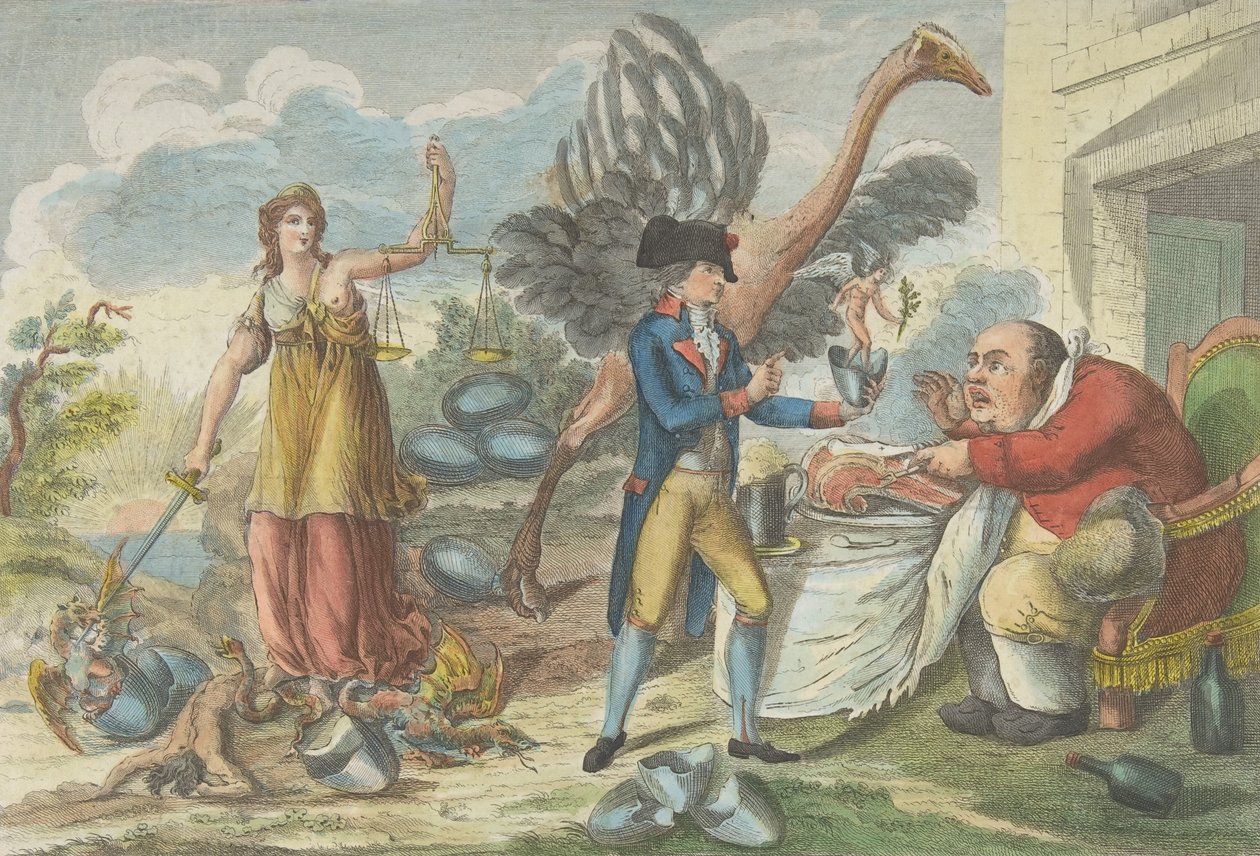 The Ninth of Thermidor, or the English Surprise..., 1795. 作者 让·巴蒂斯特·玛丽·卢维翁