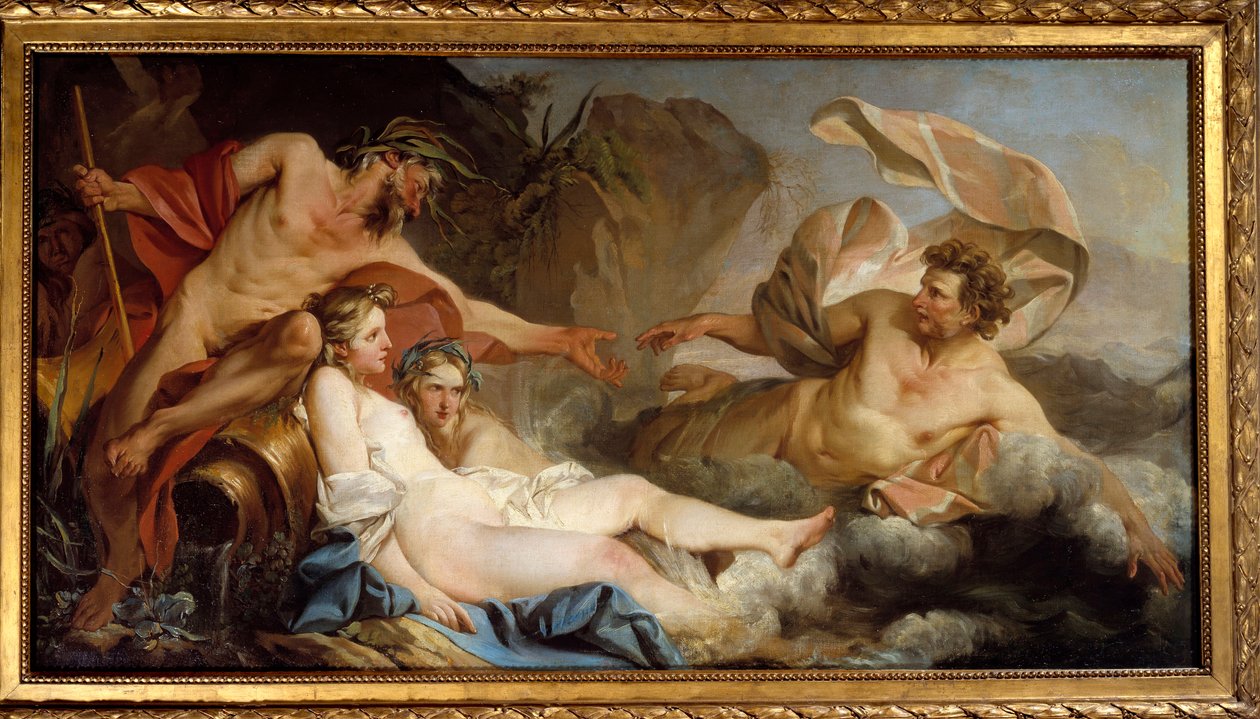 菲西亚岛上的尤利西斯。 让·巴蒂斯特·皮埃尔 (1713-1789) 的绘画 作者 让·巴蒂斯特·玛丽·皮埃尔