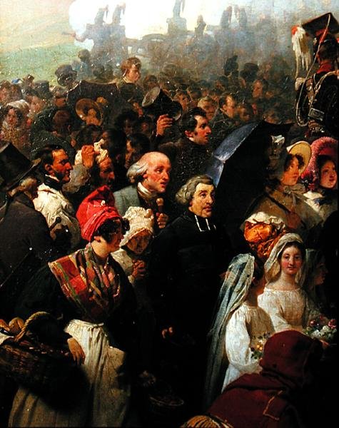 国王路易-菲利普（1773-1850）参观瓦尔米旧战场，1831年6月8日（布面油画）（细节）。 作者 让·巴蒂斯特·毛泽西