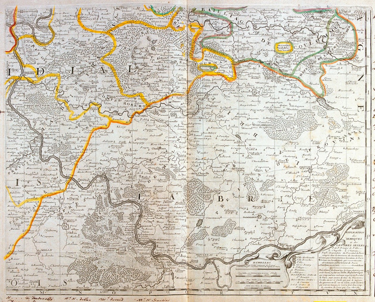 法兰西岛东部地图 作者 让·巴蒂斯特·诺林（Jean Baptiste Nolin）