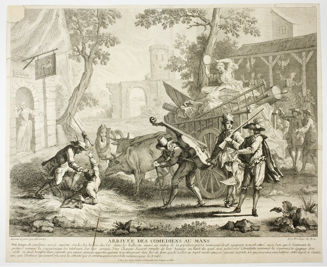 喜剧演员的到来 作者 让·巴蒂斯特·奥德里（Jean Baptiste Oudry）
