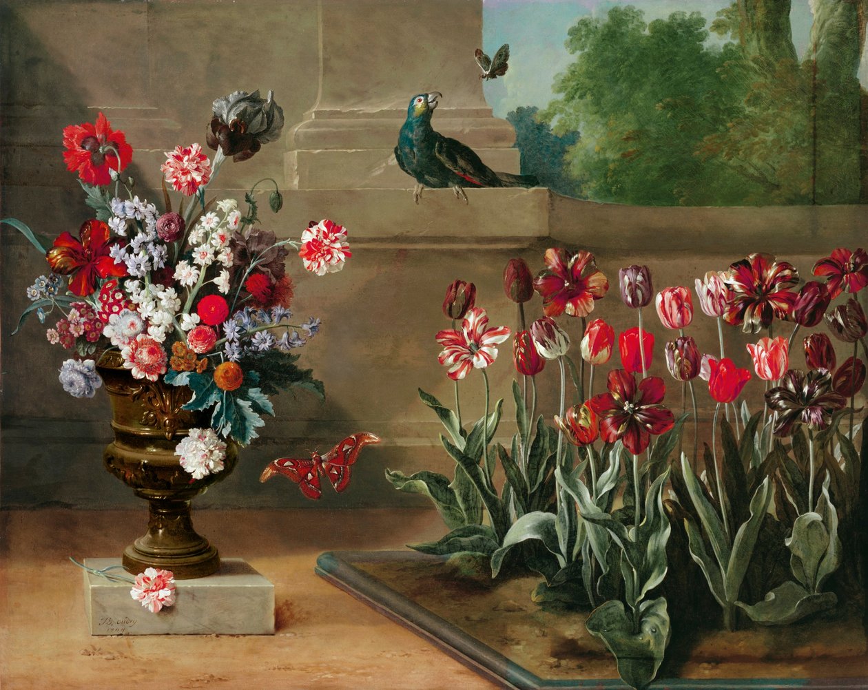 布鲁耶尔先生花园一角 作者 让·巴蒂斯特·奥德里（Jean Baptiste Oudry）