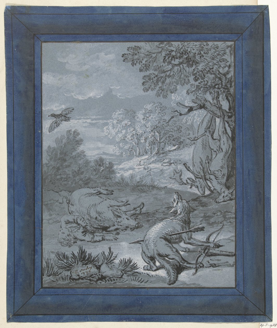 狼和猎人 / Le Loup et le Chasseur
让-德-拉封丹寓言插图（系列名称） 作者 让·巴蒂斯特·奥德里（Jean Baptiste Oudry）