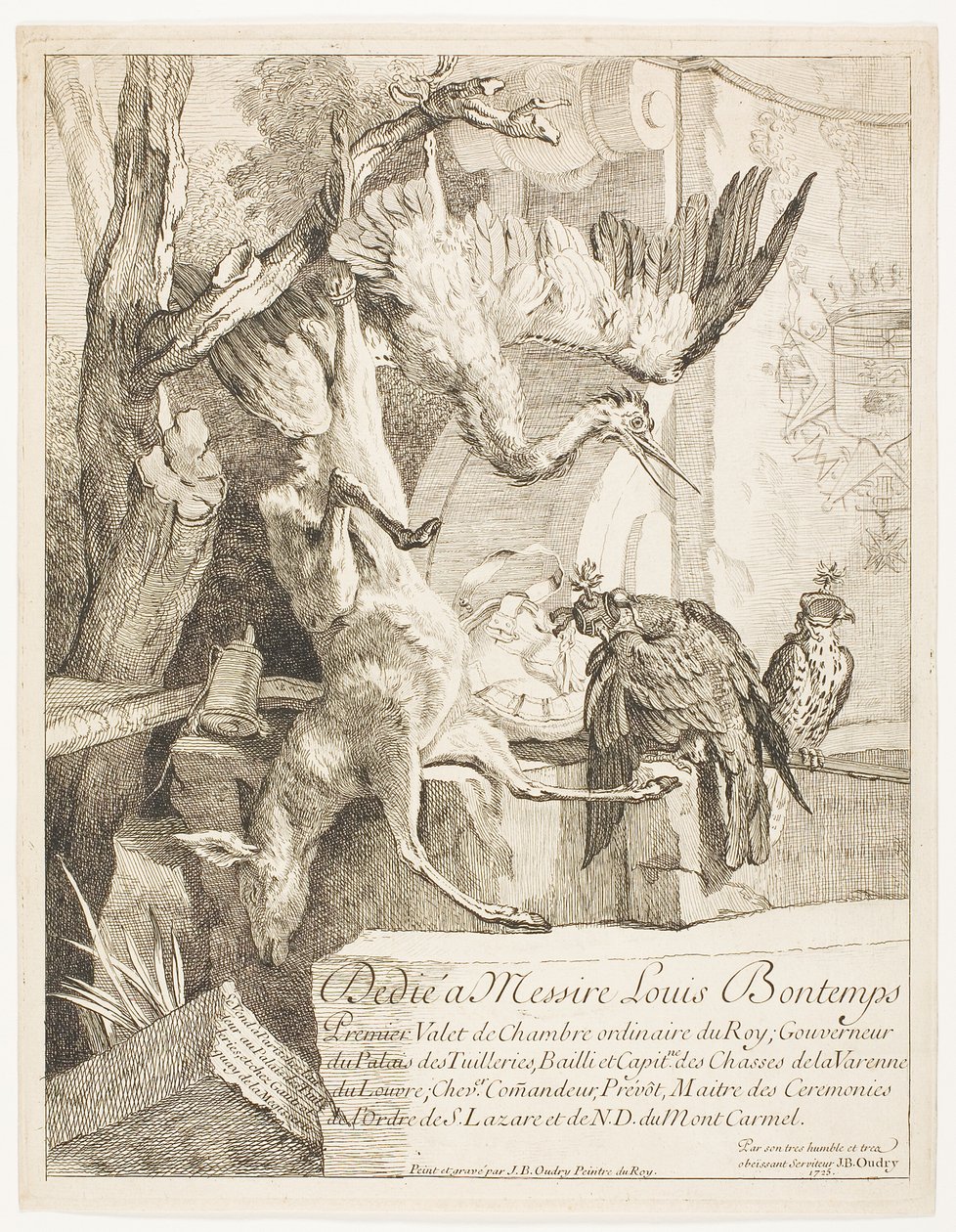 四个狩猎主题，第 1 号 作者 让·巴蒂斯特·奥德里（Jean Baptiste Oudry）