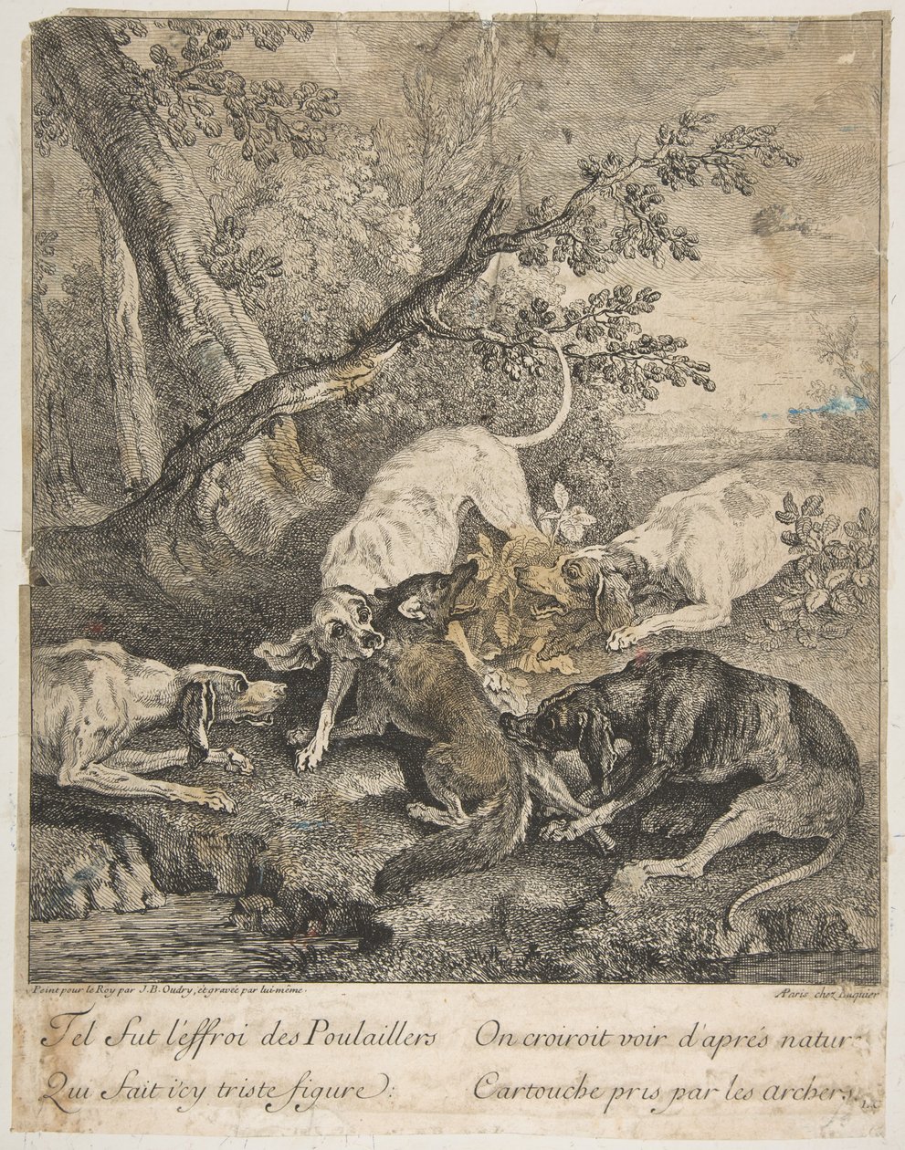 福克斯·亨特（Fox Hunt），1736年。 作者 让·巴蒂斯特·奥德里（Jean Baptiste Oudry）