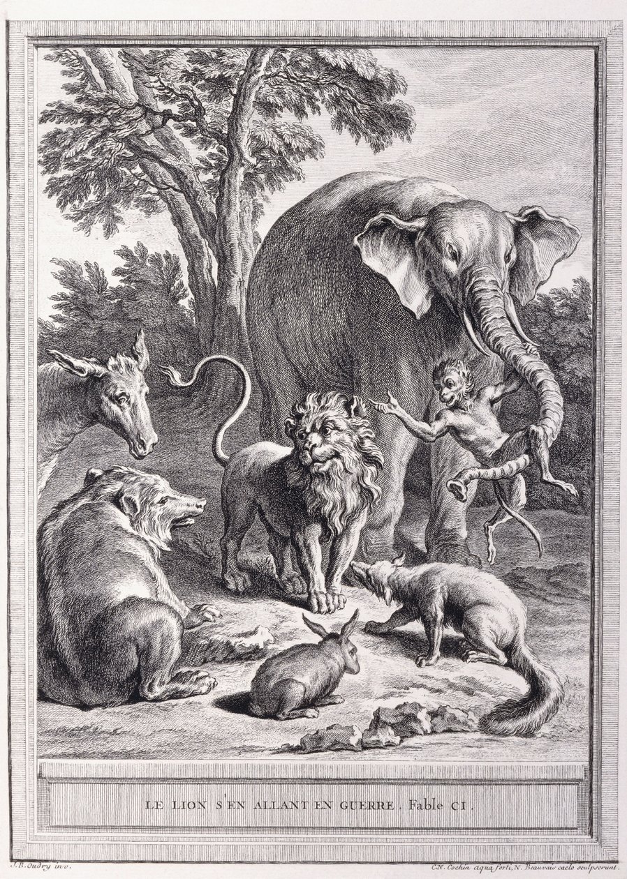 走向战争的狮子，约1755年至1759年 作者 让·巴蒂斯特·奥德里（Jean Baptiste Oudry）