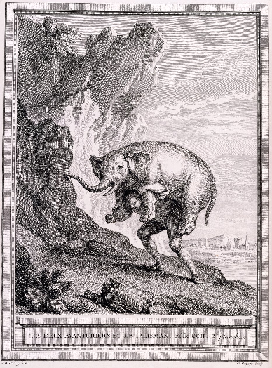 两位冒险家和护符，约1755-1759年 作者 让·巴蒂斯特·奥德里（Jean Baptiste Oudry）