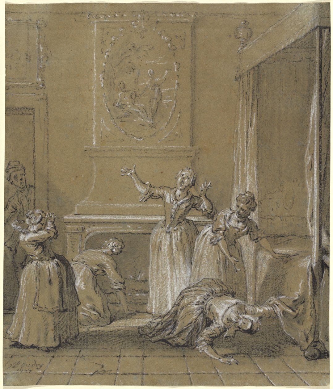我们所藏的客人的尸体被发现了 作者 让·巴蒂斯特·奥德里（Jean Baptiste Oudry）