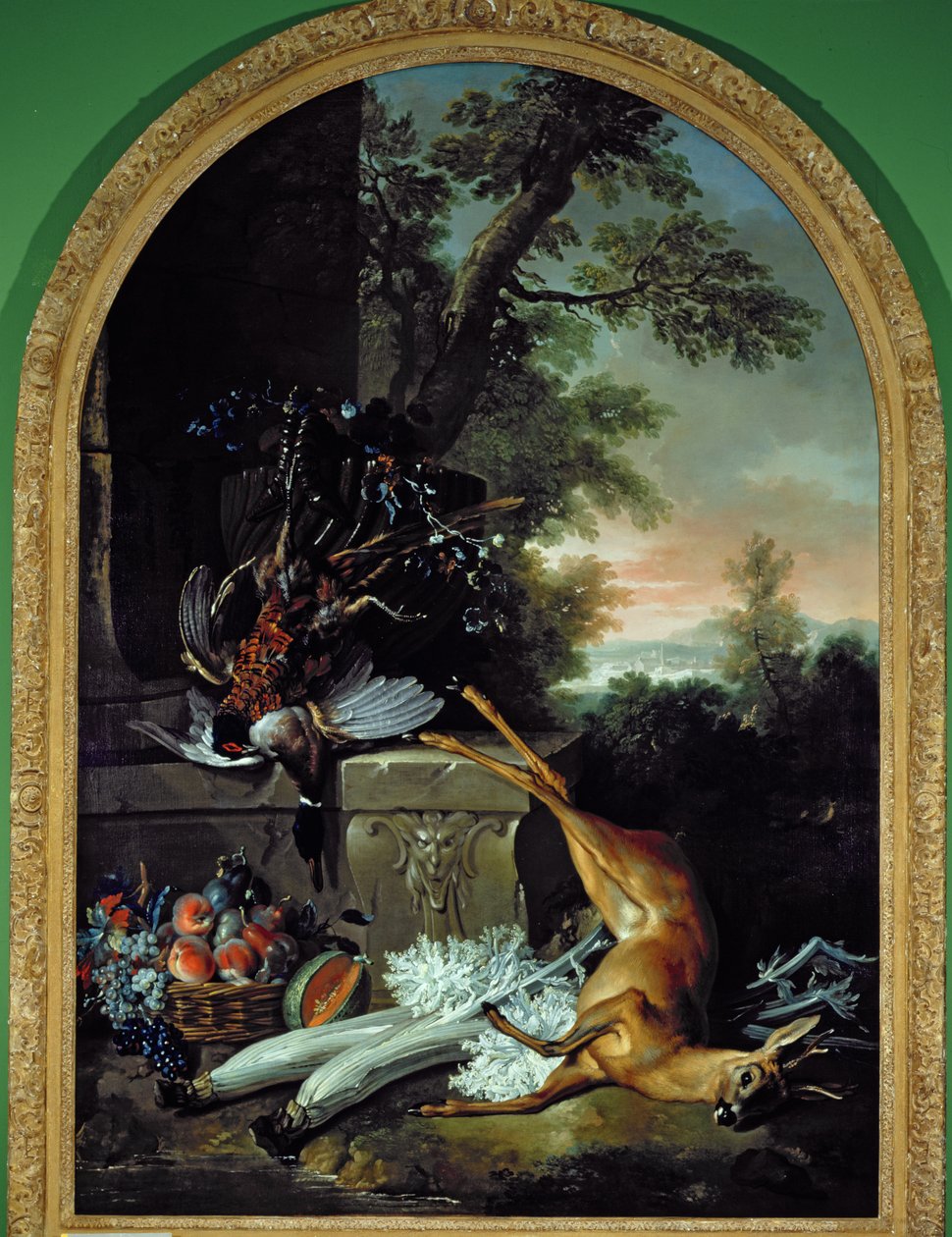 静物与景观中的游戏，c.1730 作者 让·巴蒂斯特·奥德里（Jean Baptiste Oudry）