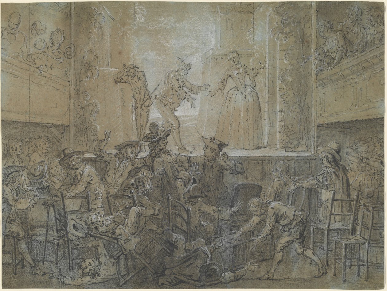 高大的Baguenodière的场景 作者 让·巴蒂斯特·奥德里（Jean Baptiste Oudry）