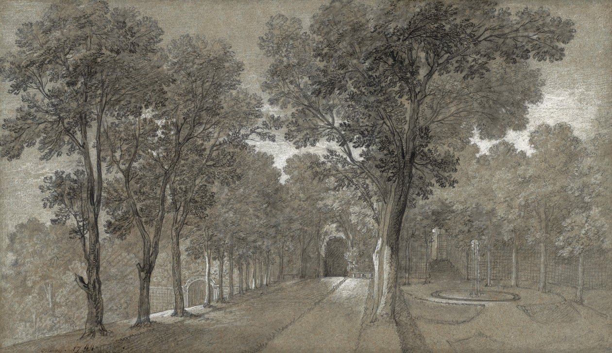 1744年，在阿尔凯伊尔公园风景 作者 让·巴蒂斯特·奥德里（Jean Baptiste Oudry）