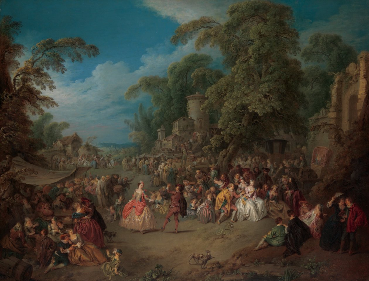 博览会在Bezons，ca。 1733年。 作者 让·巴蒂斯特·帕特