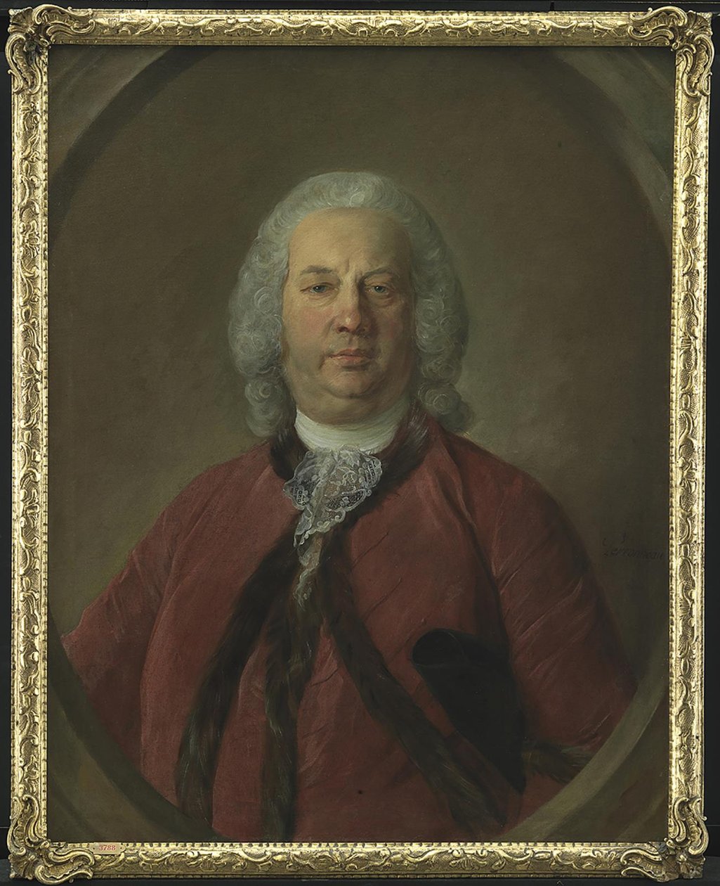 丹麦驻波尔多领事Frederik Hansen de Liliendal的画像 作者 让-巴蒂斯特·佩罗诺