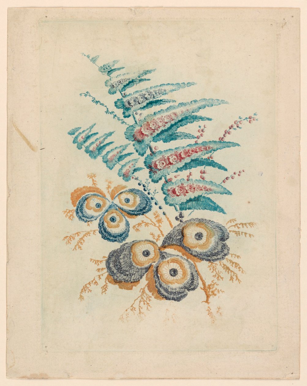 来自 Nouvelle Suitte de Cahiers de Fleurs Idéales 的奇妙花朵图案 作者 让·巴蒂斯特·皮列曼