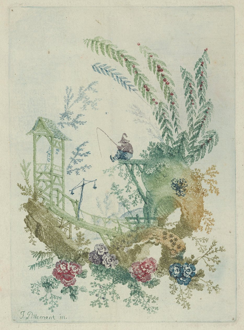 装饰品设计，来自《中国画报》的新套房，1790年代。 作者 让·巴蒂斯特·皮列曼