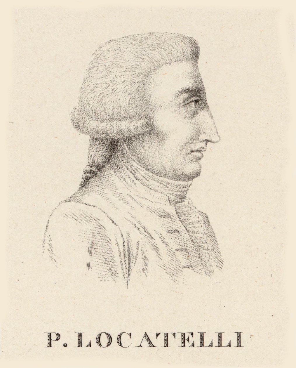 小提琴家和作曲家Pietro Antonio Locatelli 1695-1764的肖像。 作者 让·巴蒂斯特·庞塞·兰伯特