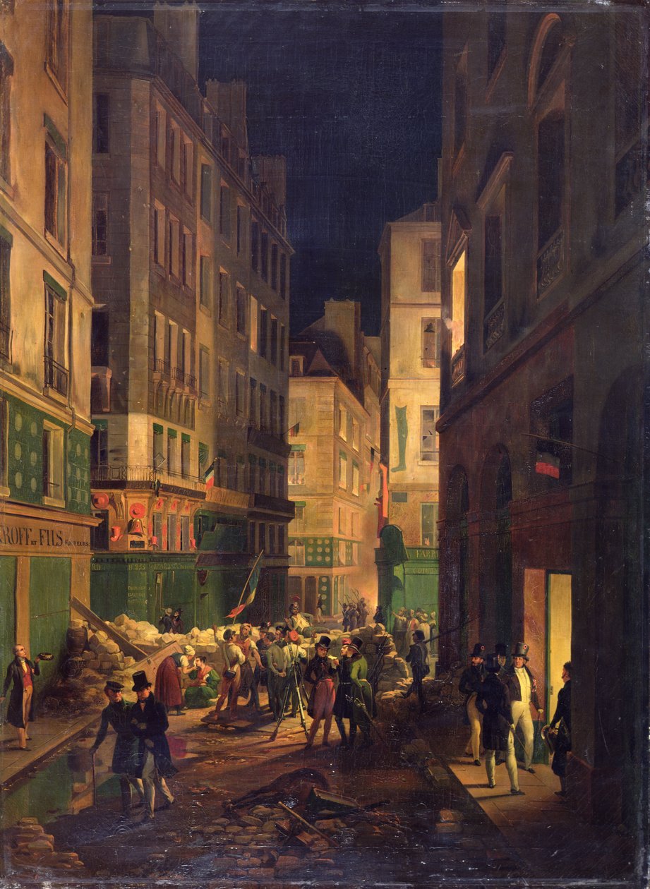 1836年7月30日路易斯 - 菲利普（1773-1810）到达皇宫（Palais-Royal），1836年由霍勒斯韦尔内（Horace Vernet）绘画 作者 让·巴蒂斯特（Jean Baptiste）