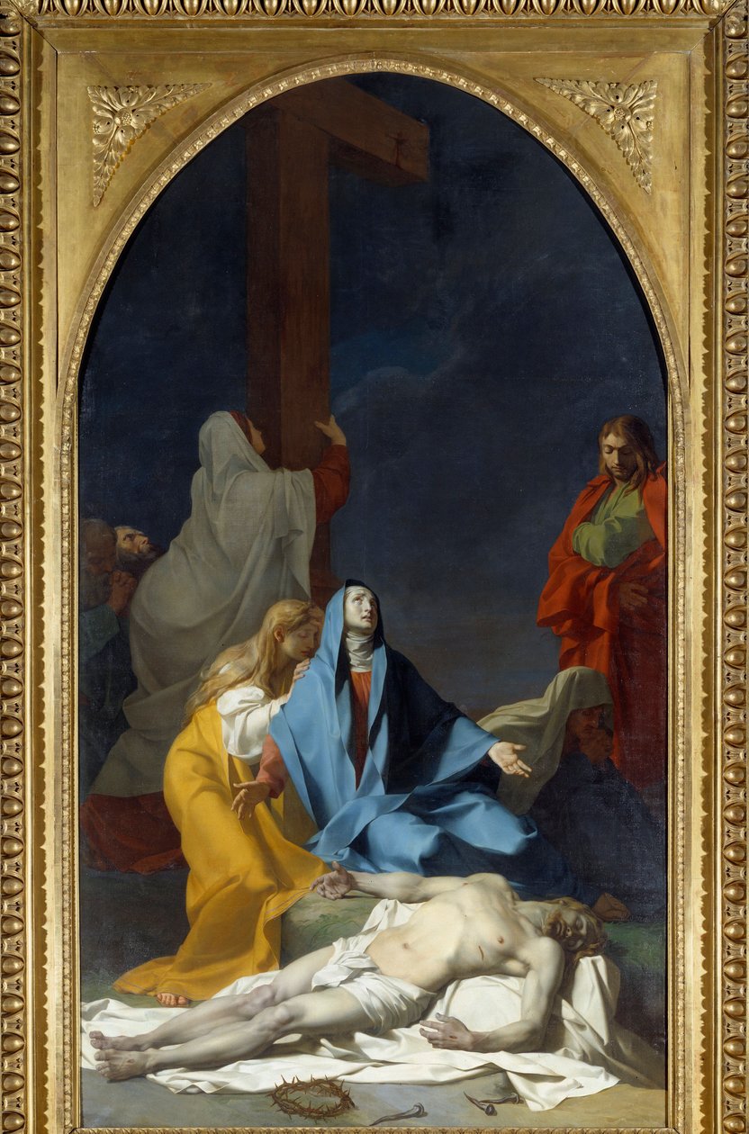 让·巴蒂斯特·雷格诺 (Jean Baptiste Regnault) (1754-1829) 1789 年创作的《十字架的下降》。 4,25x2,33 m 作者 让-巴蒂斯特·雷尼奥