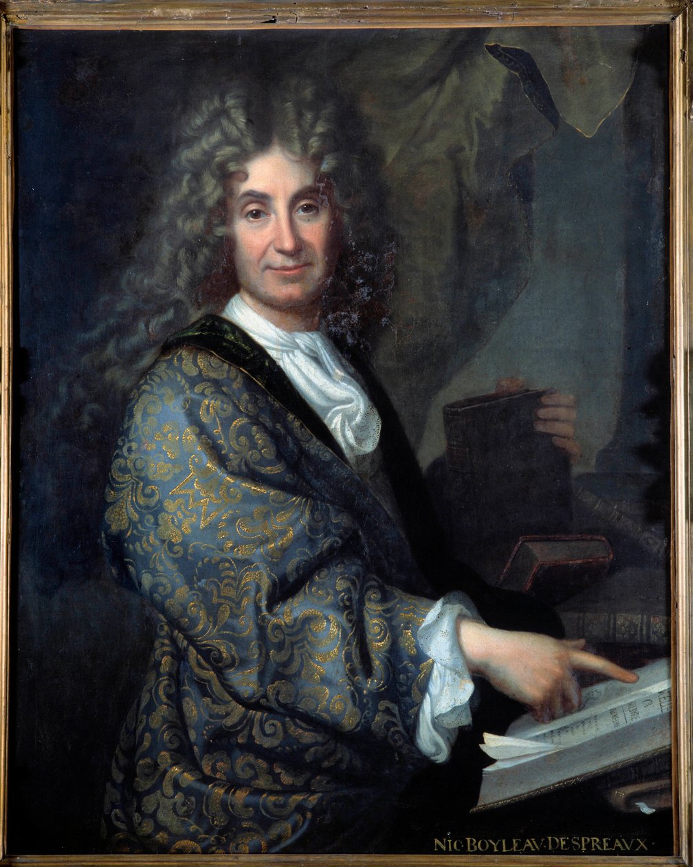 Portrait of Nicolas Boileau (1636-1711) dit Boileau Despreaux (Boileau-Despreaux), french writer - Painting by Jean Baptiste Santerre (1651-1717) - Oil on canvas - Sun 1,00 X 0,82m - Lyon, Musee Des Beaux Arts - Portrait of Nicolas Boileau (1636-1711) know 作者 让·巴蒂斯特·桑特尔