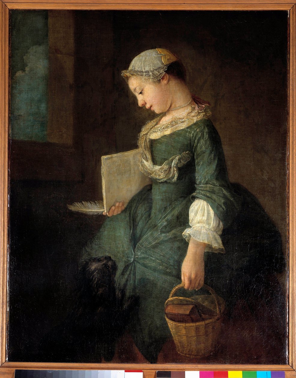 让·巴蒂斯特·西蒙·夏尔丹（Jean Baptiste Simeon Chardin，1699-1779 年）18 世纪圣彼得堡的一幅年轻女学生的画作。 冬宫博物馆 作者 让·巴蒂斯特·西蒙·查尔丁