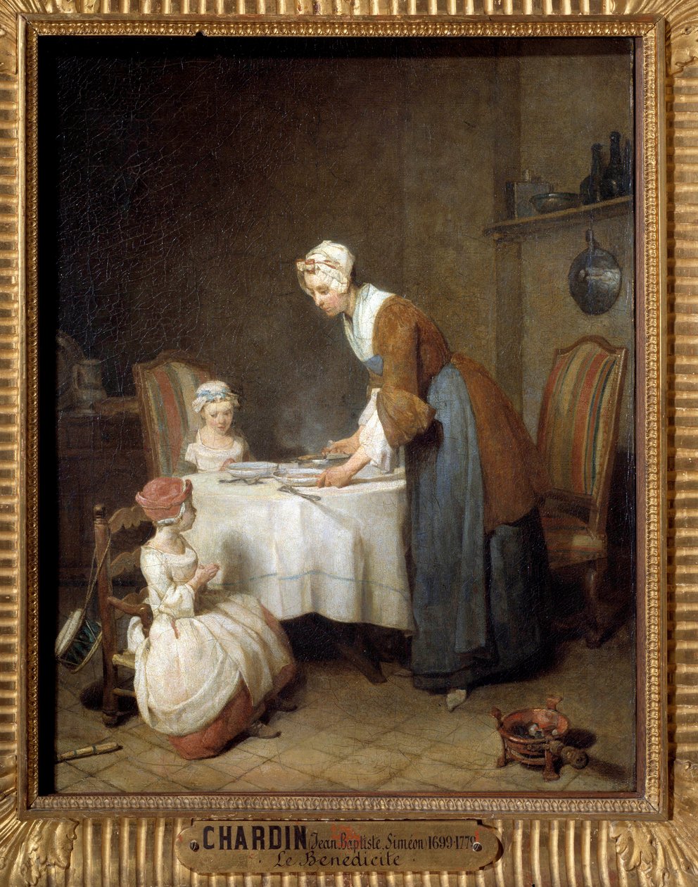 Jean Baptiste Simeon Chardin (1699-1779) Sun 的本笃会绘画。 0,49x0,41 m 作者 让·巴蒂斯特·西蒙·查尔丁