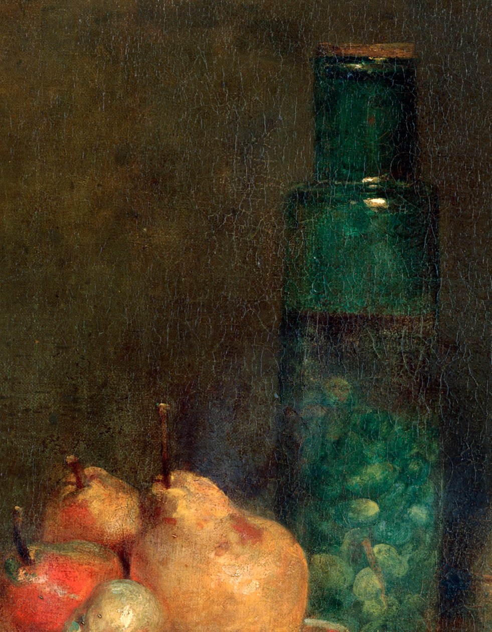 橄榄罐，细节，1760年 作者 让·巴蒂斯特·西蒙·查尔丁