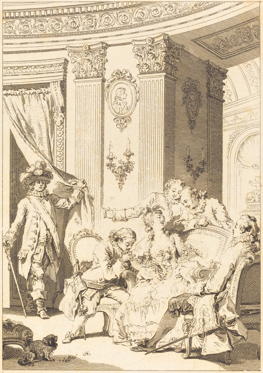 忏悔的男人 作者 Jean Baptiste Tilliard 和 Antoine Jean Duclos 在 Jean Honoré Fragonard 之后