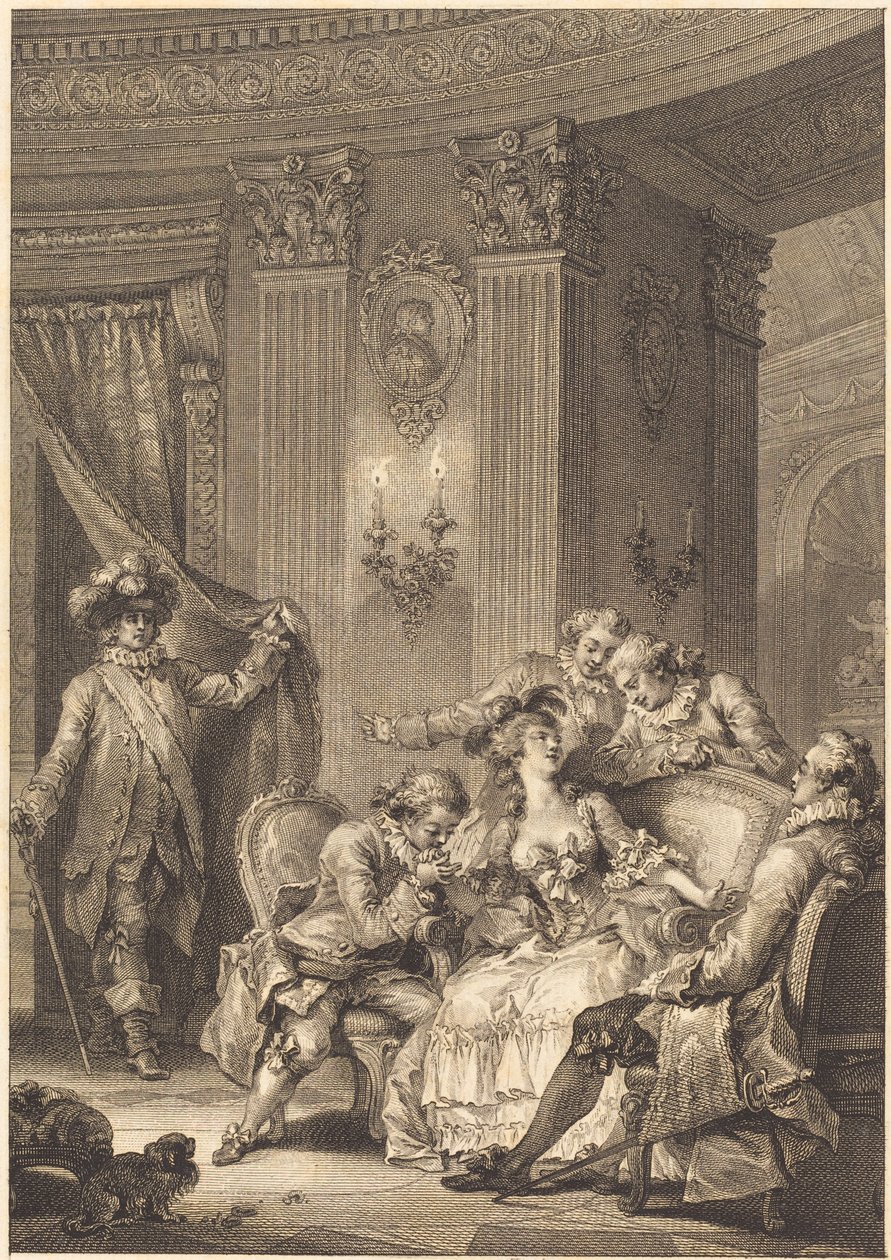 忏悔的男人 作者 Jean Baptiste Tilliard 和 Antoine Jean Duclos 在 Jean Honoré Fragonard 之后