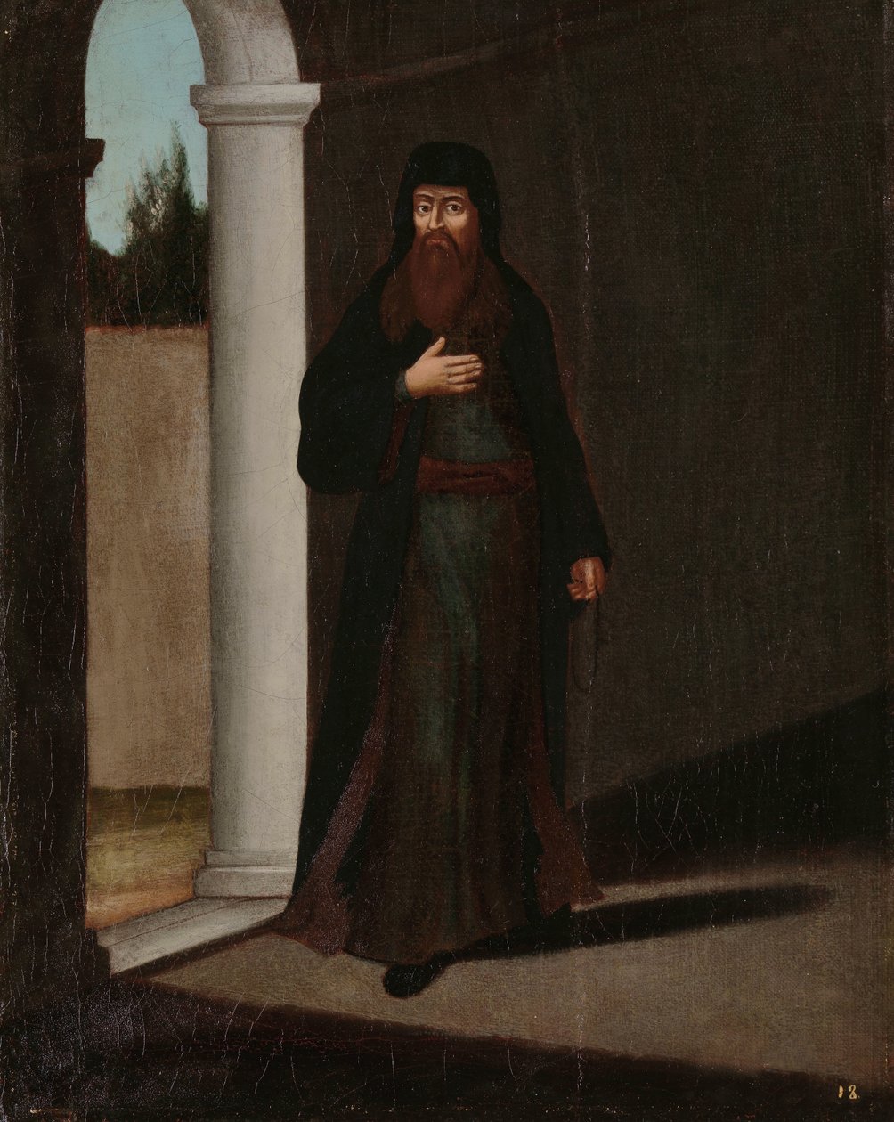 一位希腊牧师 作者 Jean Baptiste Vanmour（工作室）