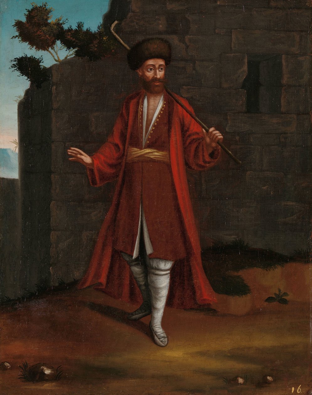 来自保加利亚海岸的男人 作者 Jean Baptiste Vanmour（工作室）