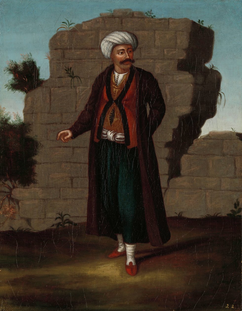 来自米科诺斯岛的男人 作者 Jean Baptiste Vanmour（工作室）