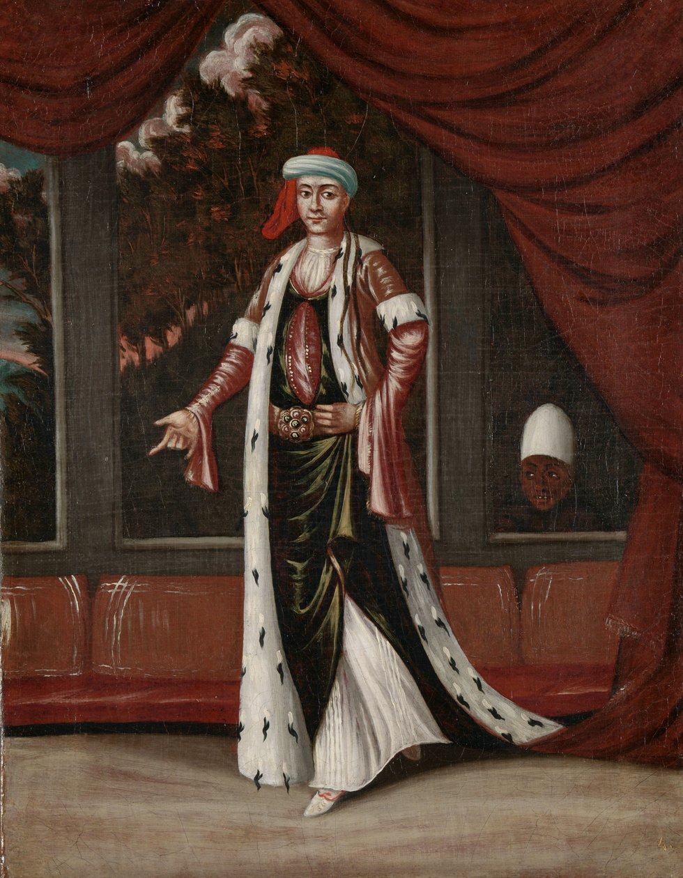 苏丹娜-母亲 作者 Jean Baptiste Vanmour（工作室）
