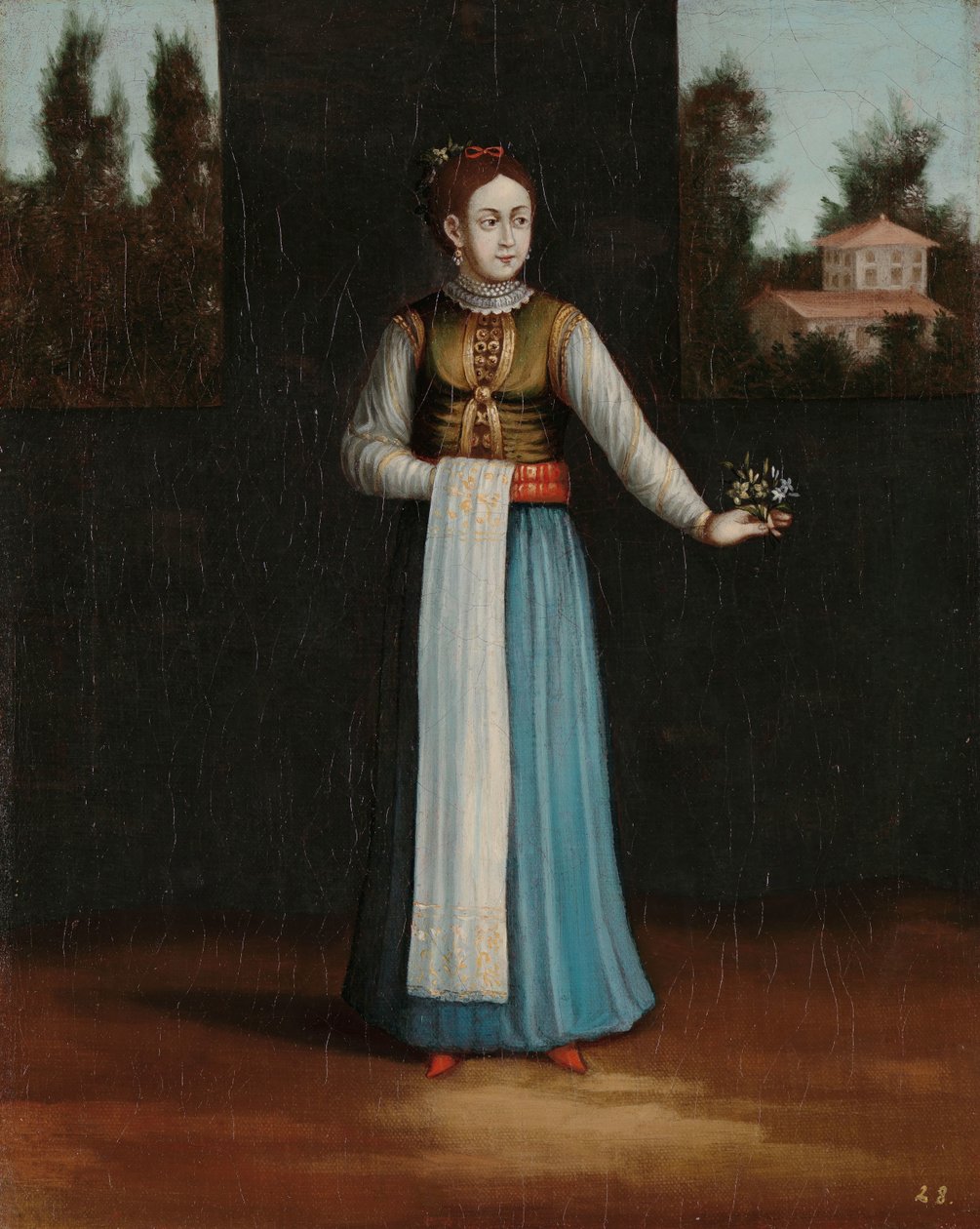阿尔巴尼亚海岸的女人 作者 Jean Baptiste Vanmour（工作室）