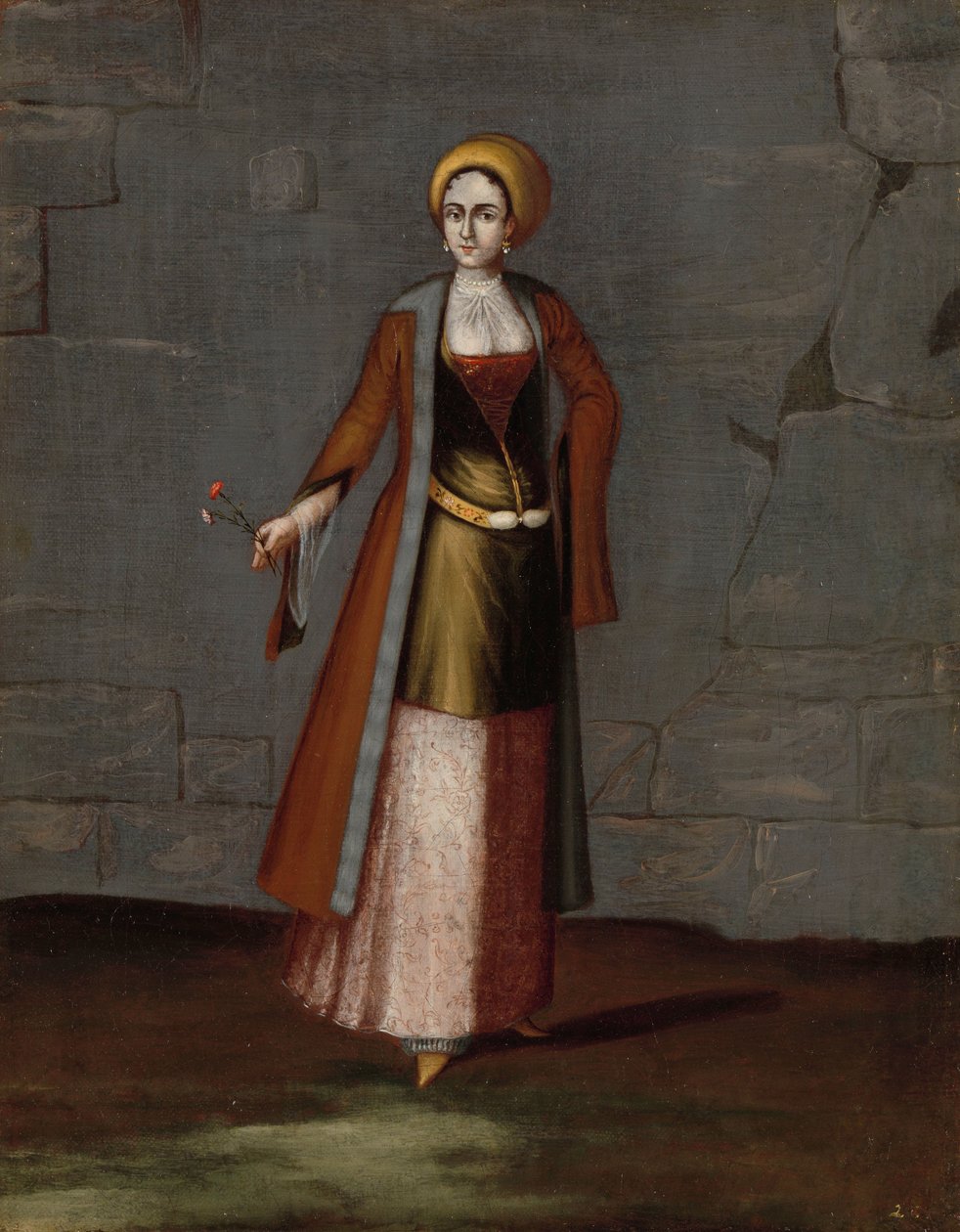 提诺斯岛的女人 作者 Jean Baptiste Vanmour（工作室）