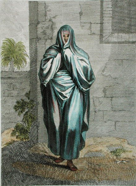 非洲妇女，图版98，来自 "Recueil de Cent Estampes representant differentes Nations du Levant tirees sur les Tableaux Peints d