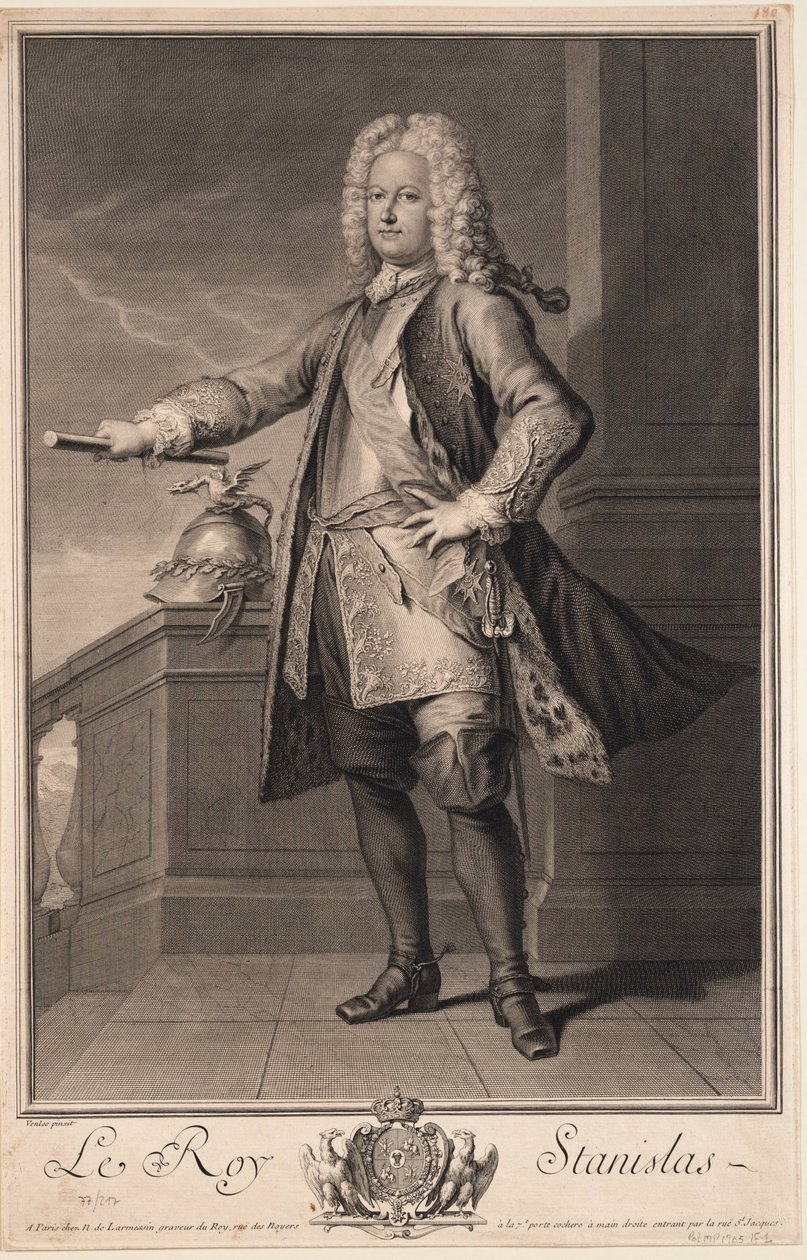 Stanislaw I Leszczynski 1677-1766，波兰国王，1705年 作者 让·巴蒂斯特·范·卢
