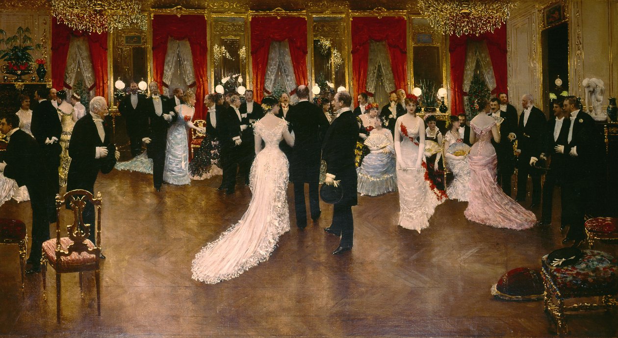 球，由让·贝罗 (Jean Beraud) 作画 作者 让·贝罗