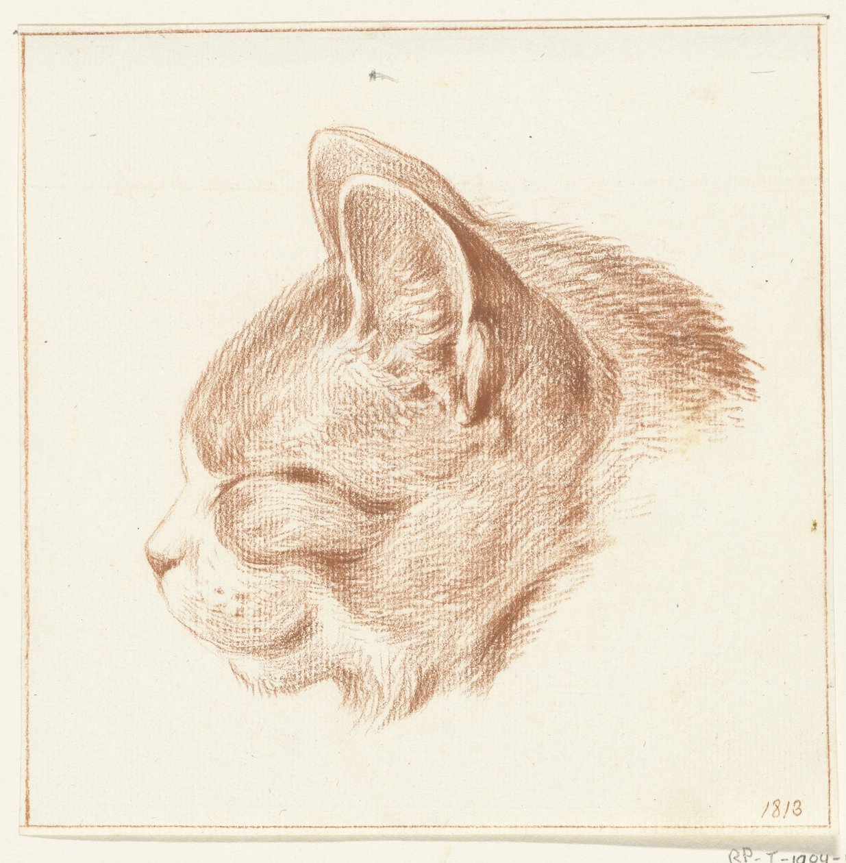 猫头，向左 作者 让·伯纳德
