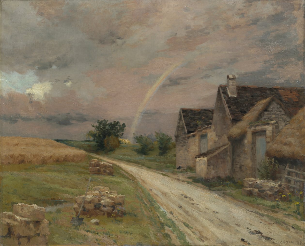 彩虹，1883年在AchèreslaForêt。 作者 让·查尔斯·卡赞