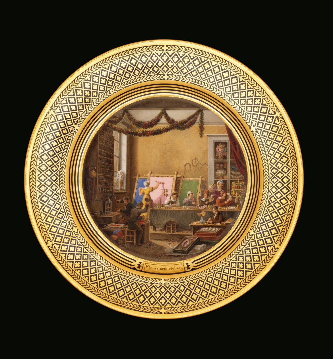 人造花，约1820-35年 作者 让·查尔斯·德维尔（Jean Charles Develly）