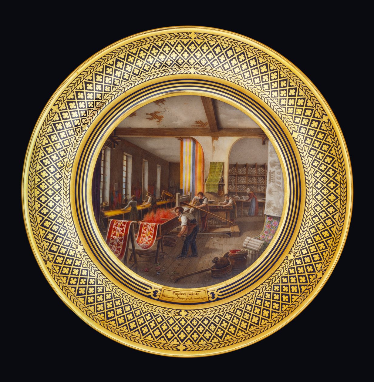 墙纸，c.1820-35 作者 让·查尔斯·德维尔（Jean Charles Develly）