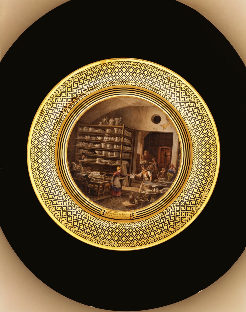 塞夫雷斯瓷器，约1820-35年（瓷器） 作者 让·查尔斯·德维尔（Jean Charles Develly）