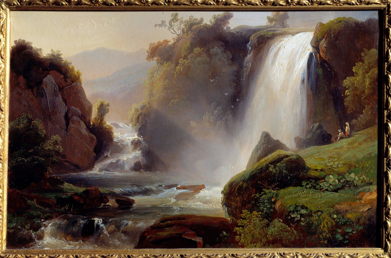 Cascades a Tivoli Painting by Jean Charles Remond (1795-1875) 1840. Sun 0,34x0,22 m Rouen, musee des Beaux Arts 作者 让·查尔斯·约瑟夫·雷蒙德