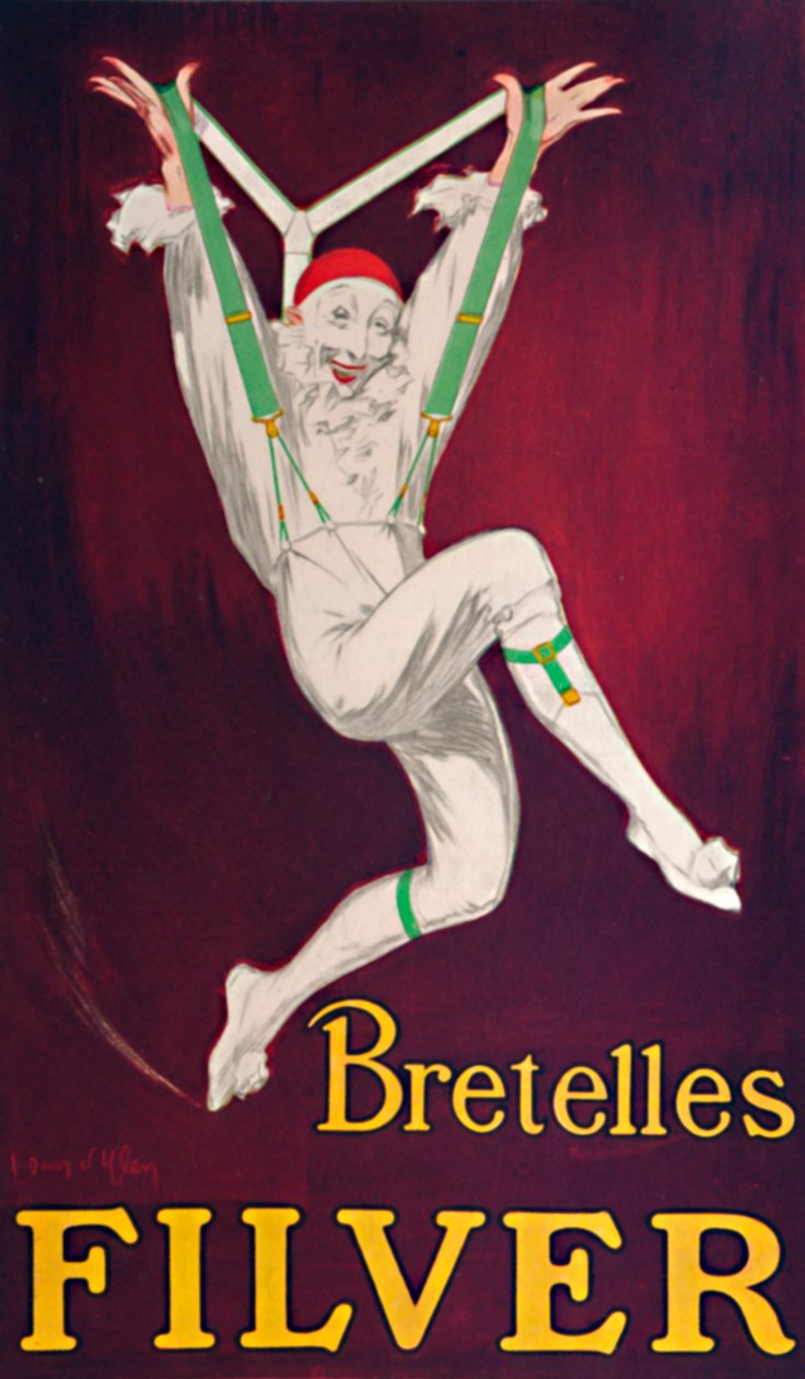 Bretelles Filver - 法国海报》，约1926年 作者 让·迪伦